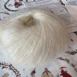 在庫2点！ギフトにも！これからの季節にぴったり！『【クロバーラボ】リストウォーマーキット』～アイボリー～ 2枚目の画像