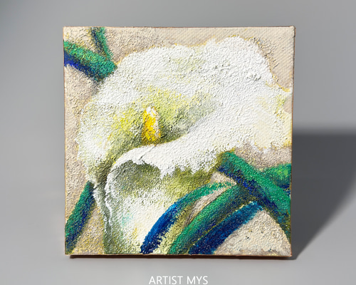 原画 アクリル画 キャンバスアート｜カラーの絵｜12cm×12cm インテリア