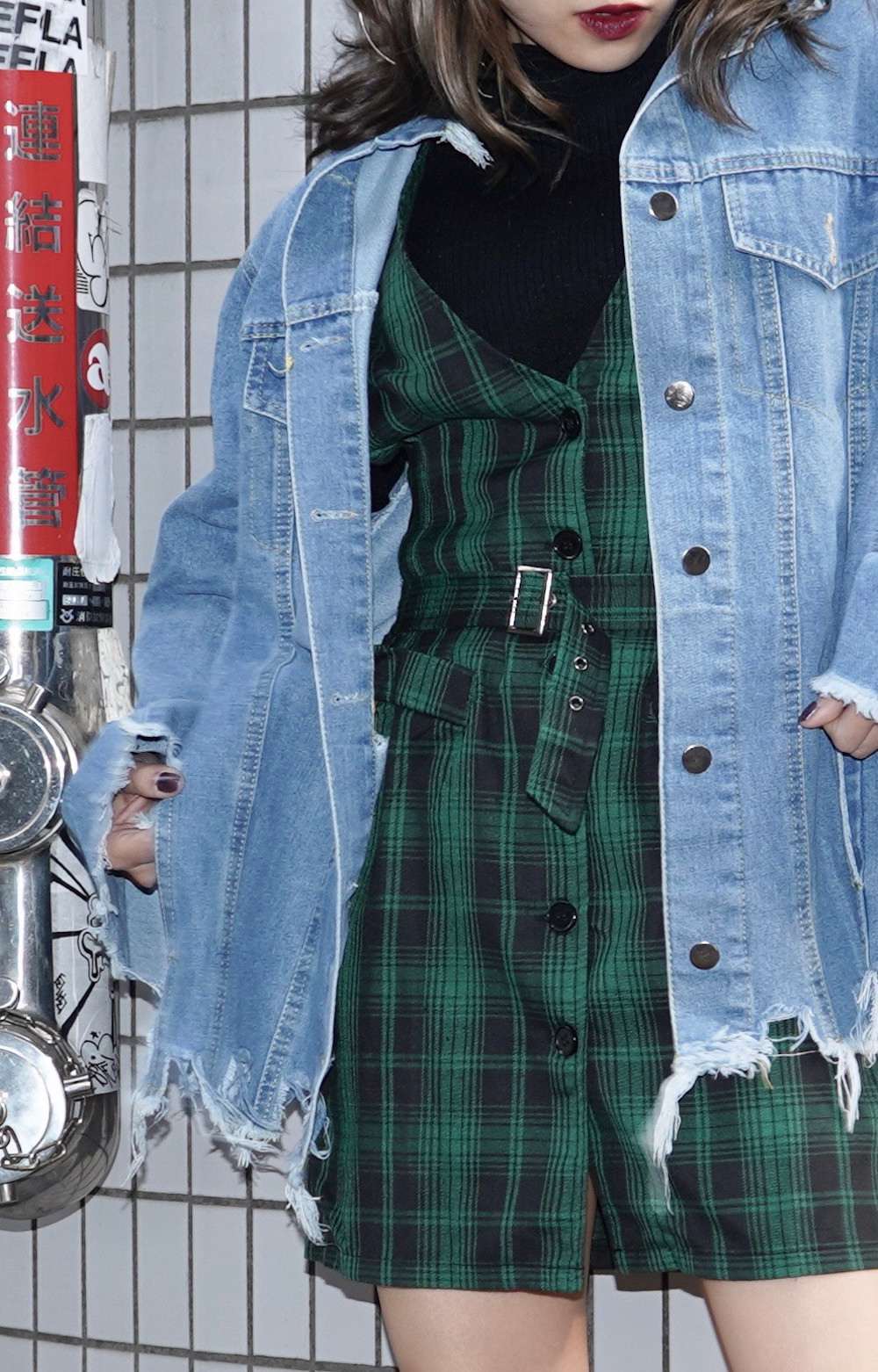 BROKEN BIG DENIM JACKET (light blue)