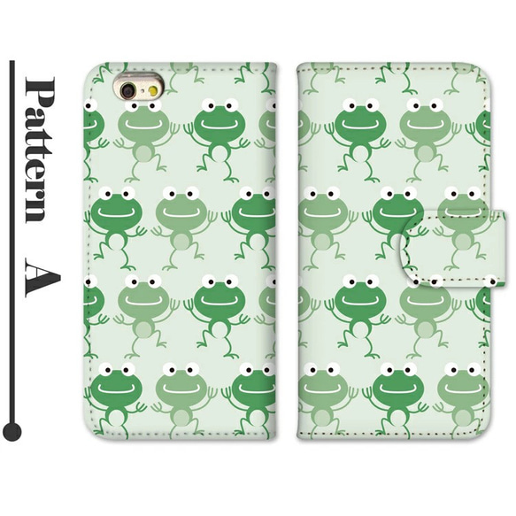 スマホケース iPhoneケース iPhone17 手帳型ケース AQUOS Wish5 カエル 蛙 pixel10 2枚目の画像
