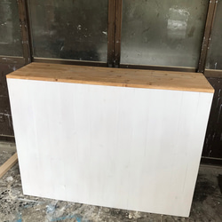 受注制作☆受付カウンターテーブル レジカウンター ホワイトシャビー