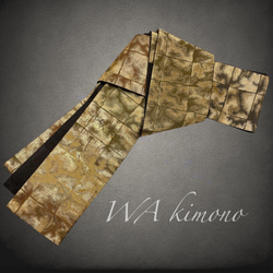 ウエスト 55〜75cm 金刺繍 煌めくサッシュベルト 帯リメイク