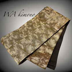 ウエスト 55〜75cm 金刺繍 煌めくサッシュベルト 帯リメイク