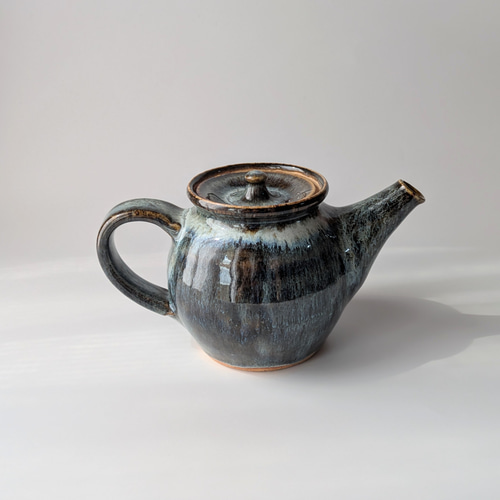 陶器製　急須 陶器製茶器 急須 茶色 丸形 【公式通販】