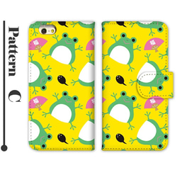 スマホケース iPhoneケース 手帳型ケース iPhone17 蛙 カエル AQUOS Wish5 pixel10 4枚目の画像