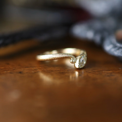 K18YG 天使と悪魔の結晶の指輪 6枚目の画像