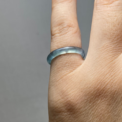 L14-127 細身 高氷種 薄水青 7.0号 グアテマラ産 A貨 本翡翠 くりぬき 7枚目の画像