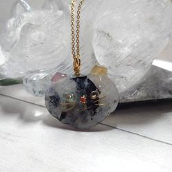 やる気まんまん顔(笑)のネコ置物！ 瑪瑙猫 素敵な逸品 その他