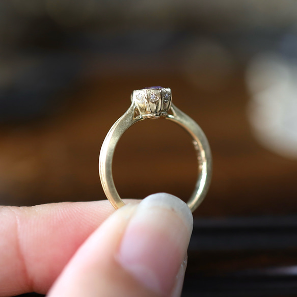 K18YG 闇落ち姫の指輪 9枚目の画像