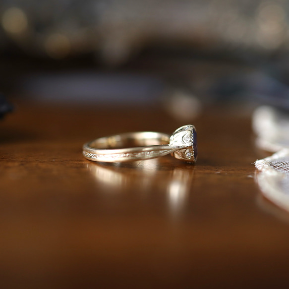 K18YG 闇落ち姫の指輪 6枚目の画像