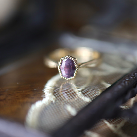 K18YG 闇落ち姫の指輪 2枚目の画像