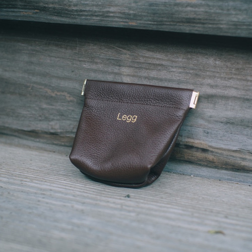 本革 バネ口ケース｜小物入れ・アクセサリーケースに｜LEGG series