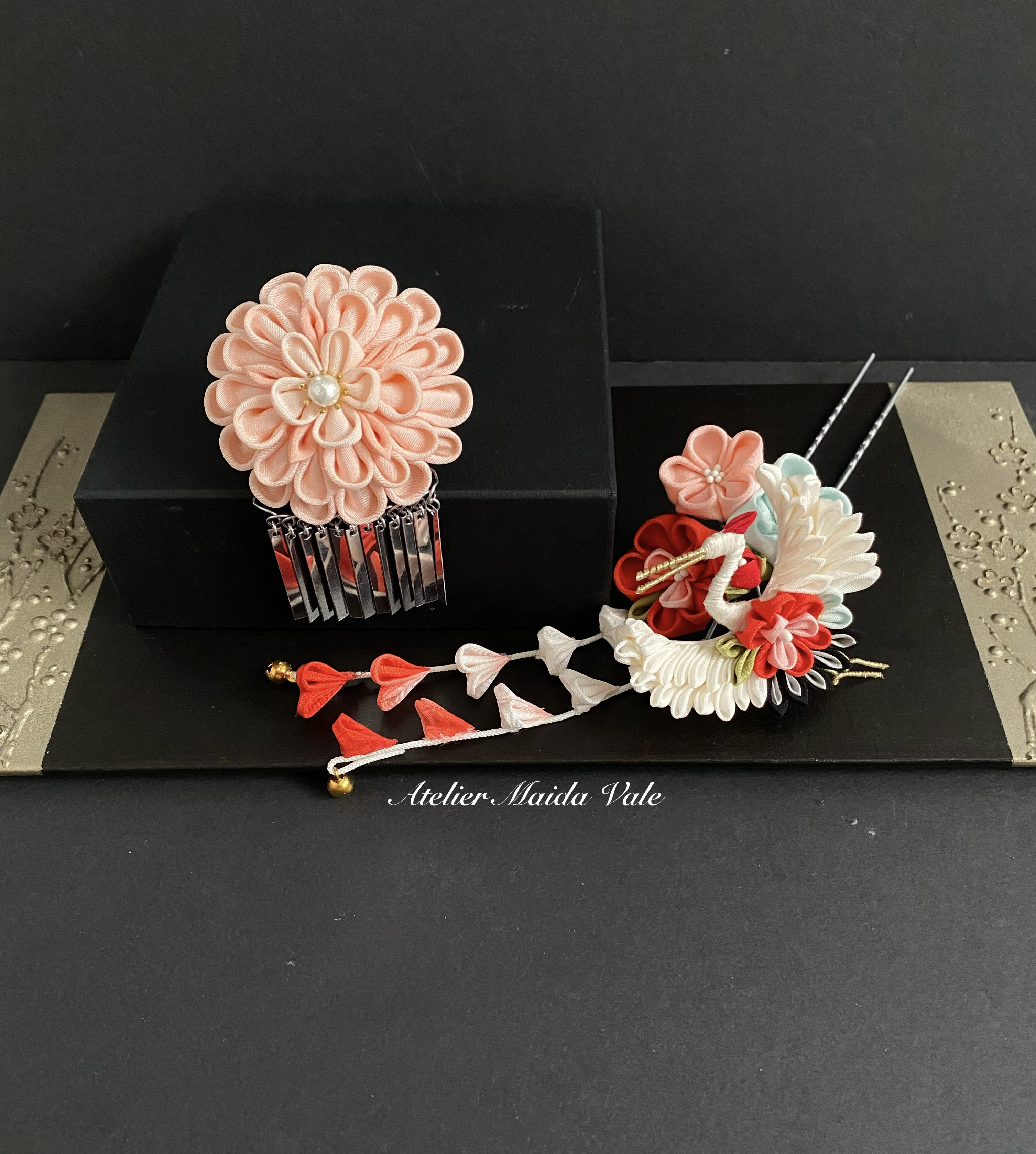 七五三　つまみ細工髪飾り