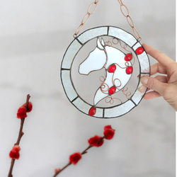 クリスマスベル ステンドグラス サンキャッチャー インテリア雑貨