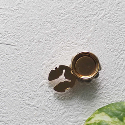 【一点物】タティングレースとパールビーズのボタンカバー／シュガーホワイト 3枚目の画像