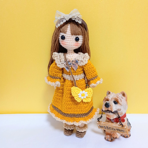 ✿リボン大好き女の子 着せ替えあみぐるみ あみぐるみ Karin✿ 通販