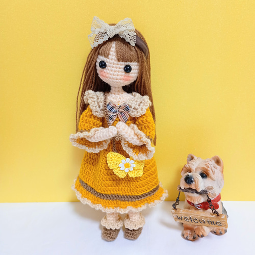 ✿リボン大好き女の子 着せ替えあみぐるみ あみぐるみ Karin✿ 通販