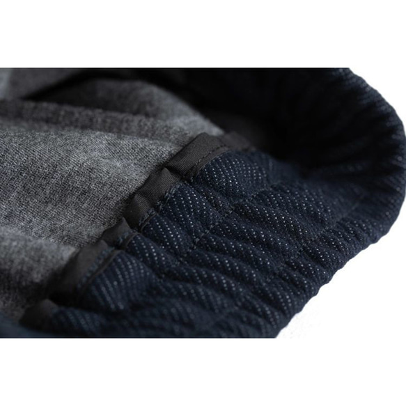 高密度のアセテートとウール混紡、9分丈ゆとりバナナパンツ。日常にさりげない上品さを添えます。2色L723 9枚目の画像