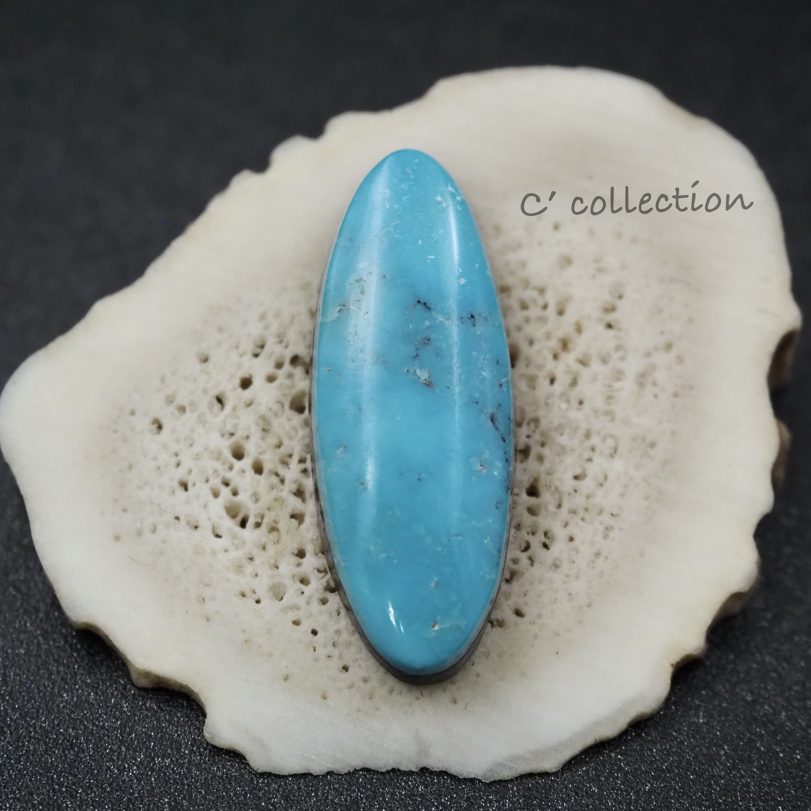 5,6ct Morenci Turquoise モレンシ ターコイズ MO-38 ルース 天然石 ハンドメイド材料