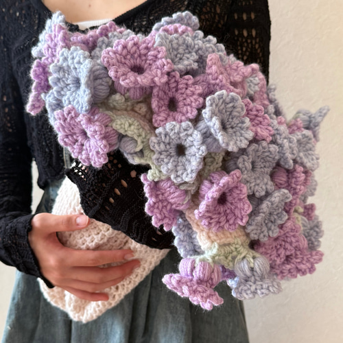 すずらんのブーケブランケット ブランケット ひざ掛け 枯れない花