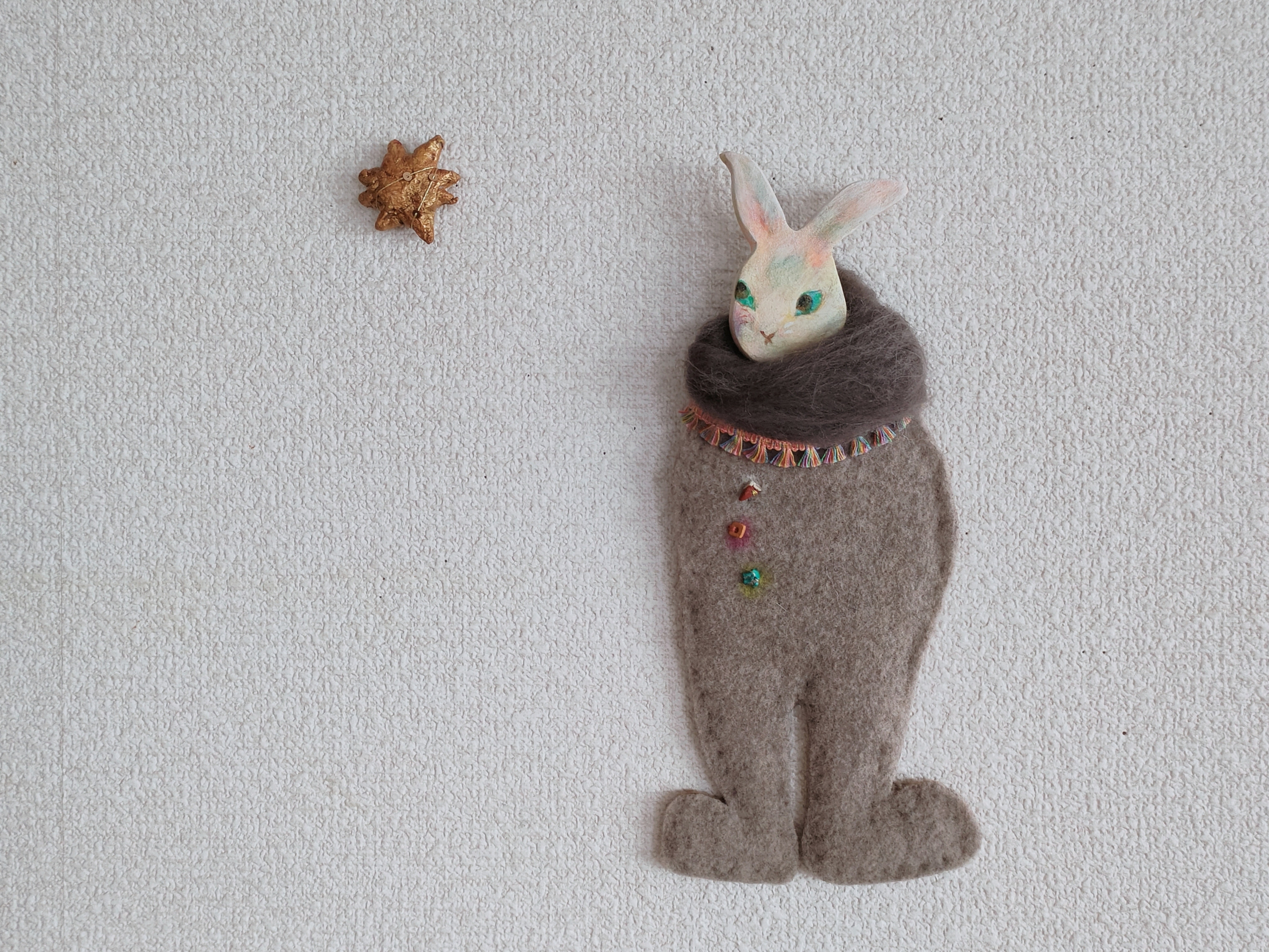 うさぎの夜さんぽ ｜ 壁飾り