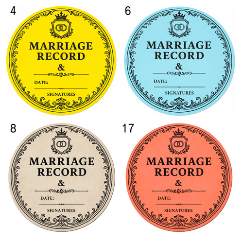 レコード結婚証明書⌇お任せのフルセット✨ その他オーダーメイド BROO