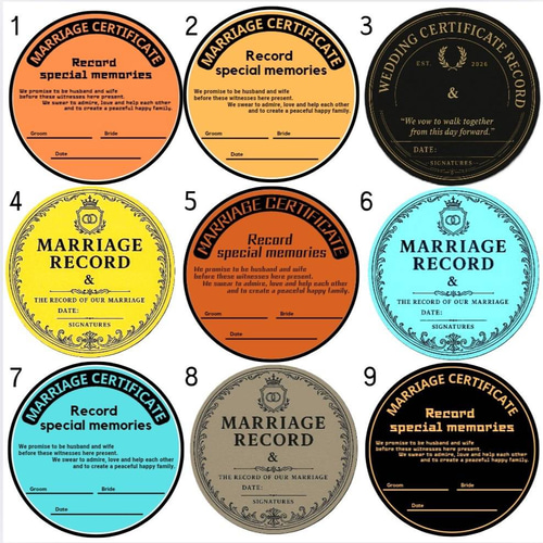 準備不要のフルセット登場✨】レコード結婚証明書 その他オーダー