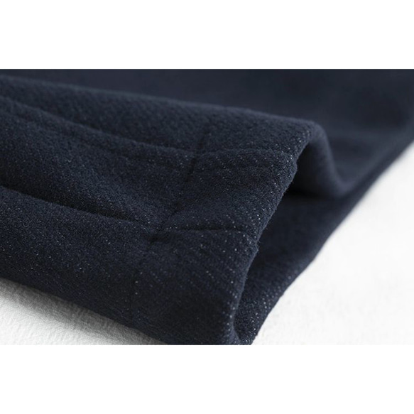 高密度のアセテートとウール混紡、ゆとりロングパンツ。ゴムウエストパンツ。2色L724 14枚目の画像