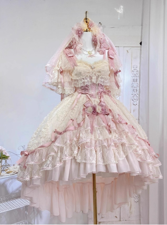 ロリータワンピース  lolitaドレス  洋服   5点セット