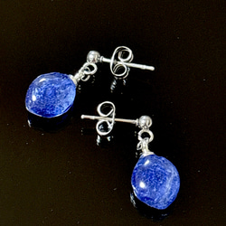 blue ever】ブルーエバー 天然あおばなのピアス #1 草津ブランド 指輪