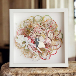 ご祝儀袋リメイク❀丸型❀ボックス入り 水引 結婚式 ご祝儀袋 ご祝儀袋