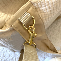 L Lサイズ　ハピリーダイナソー  選べる　両開き2wayマザーズバッグ　ヌビ　刺繍　恐竜　ボストンバッグ　オリジナル 6枚目の画像