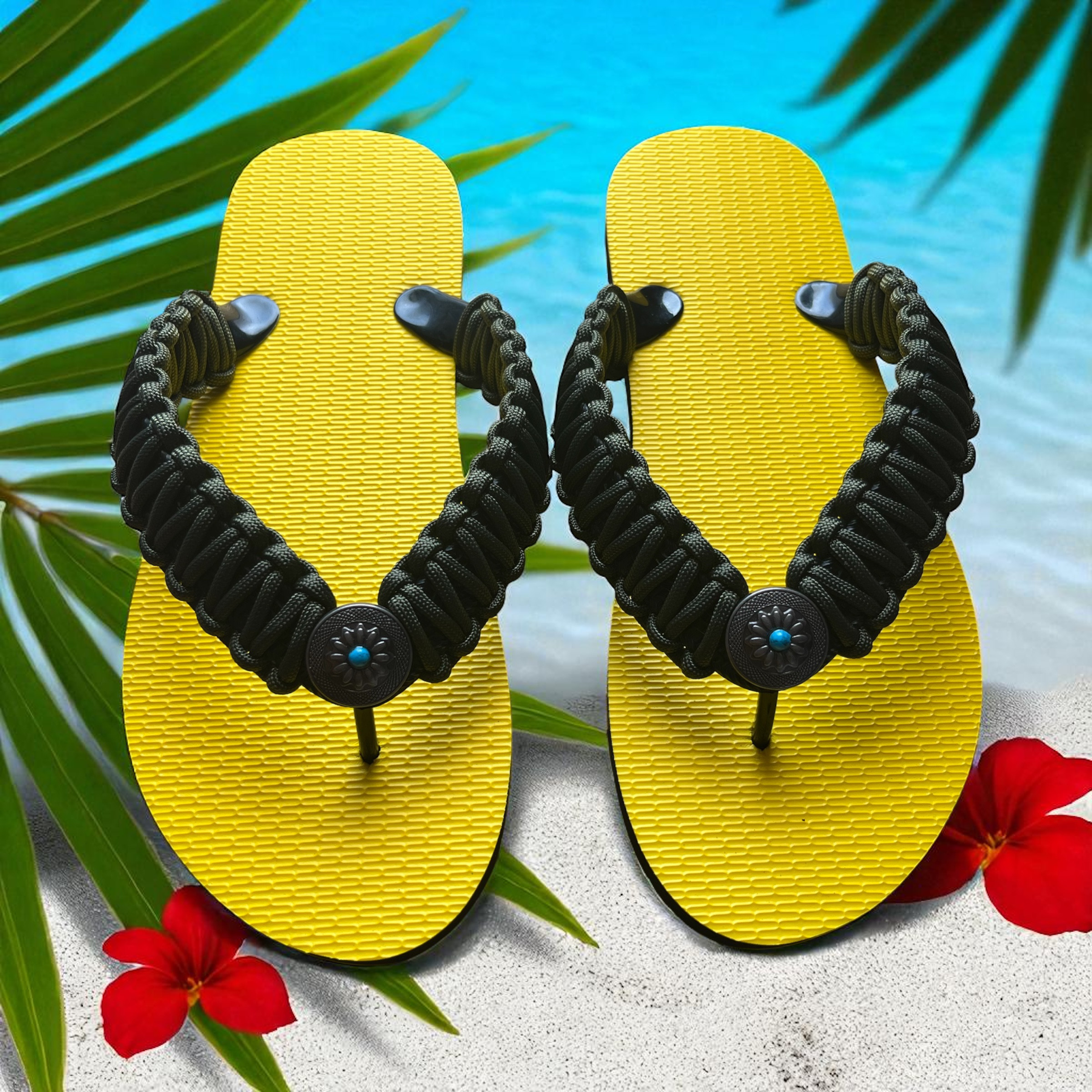 パラコード編み込み 島ぞうり26cm