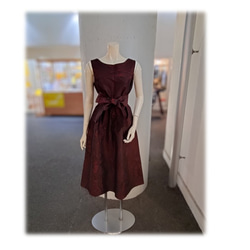 457 村山大島紬 Aラインワンピース ジャンパースカート 小さいサイズ