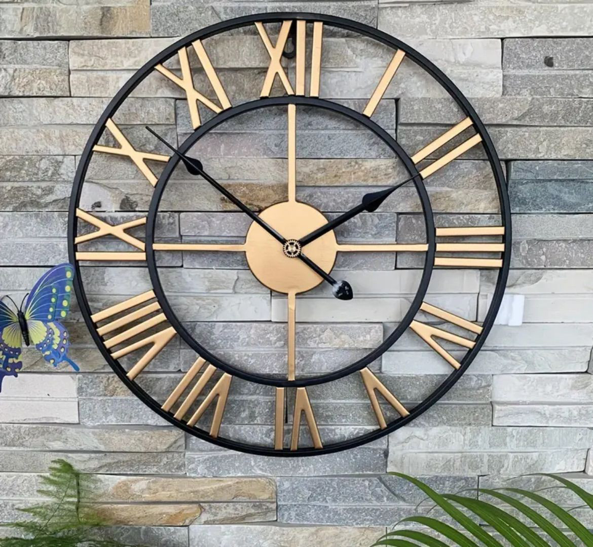 壁掛け時計 おしゃれ 時計 掛け時計 直径60cm アイアン 文字盤 壁掛け アンティーク 大きい アンティーク 北欧