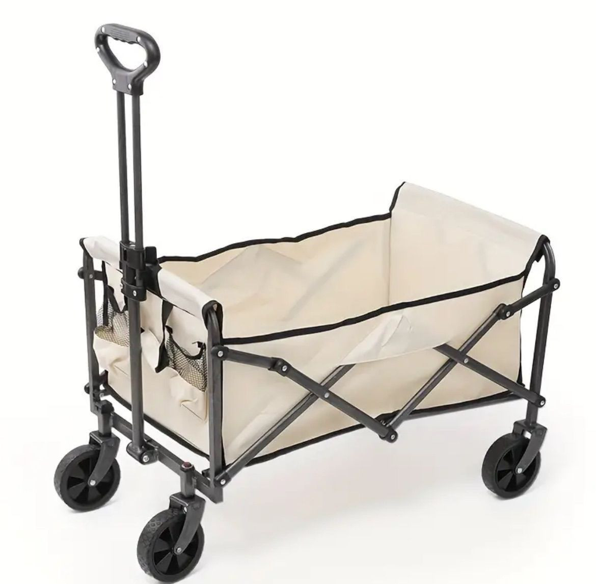 キャリーカート 収納 アウトドアワゴン ポータブルストールトロリー アウトドア キャンプ 折りたたみ 多用途 大容量