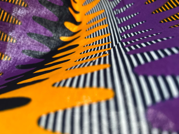 ◆100cm◆アフリカ生地　布　アフリカンファブリック　ワックスプリント　ハンドメイド　小物作り 5枚目の画像