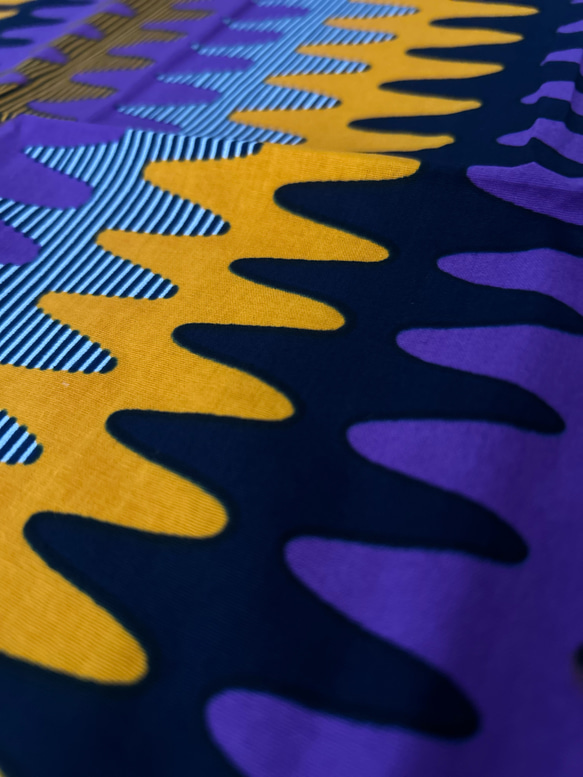 ◆100cm◆アフリカ生地　布　アフリカンファブリック　ワックスプリント　ハンドメイド　小物作り 7枚目の画像