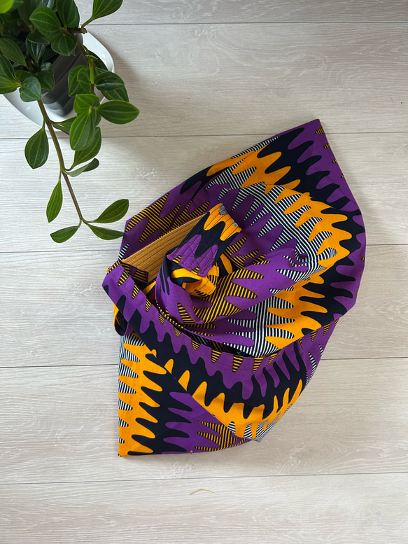 ◆100cm◆アフリカ生地　布　アフリカンファブリック　ワックスプリント　ハンドメイド　小物作り 11枚目の画像