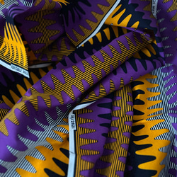 ◆100cm◆アフリカ生地　布　アフリカンファブリック　ワックスプリント　ハンドメイド　小物作り 3枚目の画像