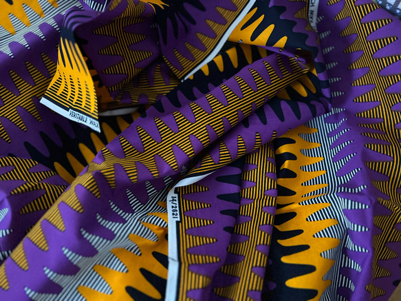 ◆100cm◆アフリカ生地　布　アフリカンファブリック　ワックスプリント　ハンドメイド　小物作り 3枚目の画像