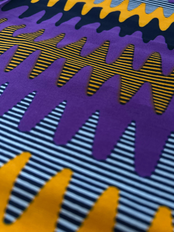 ◆100cm◆アフリカ生地　布　アフリカンファブリック　ワックスプリント　ハンドメイド　小物作り 6枚目の画像