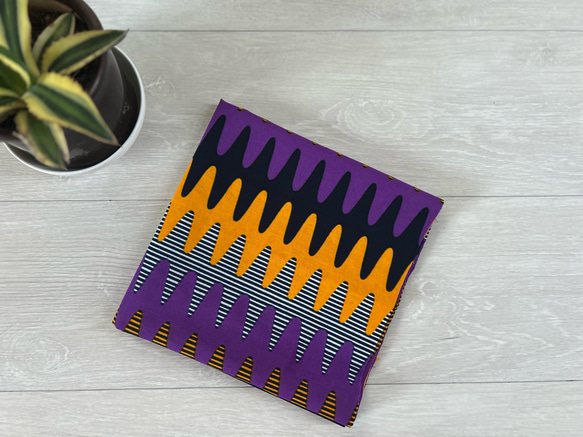 ◆100cm◆アフリカ生地　布　アフリカンファブリック　ワックスプリント　ハンドメイド　小物作り 2枚目の画像