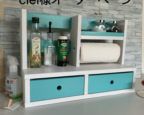 KAZU オーダーラック ciel様オーダーページ キッチンラック 棚・シェルフ・ラック