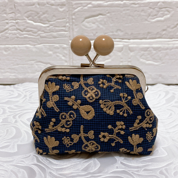 ミナペルホネン ハンドメイド がま口 ポーチ ミナペルホネン がま口