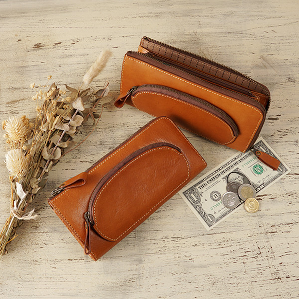 【3日以内発送】薬やお守りが入るミニポーチ付き！L字ファスナー長財布　アンジェロ　MJ0998 10,032円