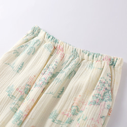 パジャマ 長袖レディース上下セット春秋冬ダブルガーゼ 寝巻き 4枚目の画像