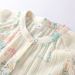 パジャマ 長袖レディース上下セット春秋冬ダブルガーゼ 寝巻き 3枚目の画像