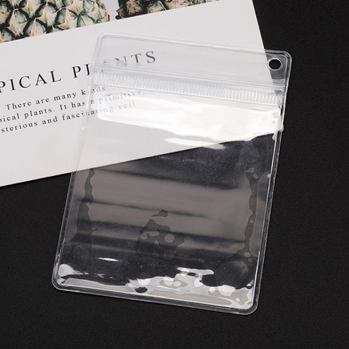 Q1216 30個 チャック付きOPP 穴あき ジッパー付き クリア ビニール袋