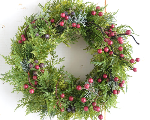 ✽送料無料✽北欧ナチュラルの大人クリスマスリース｜フォレスト